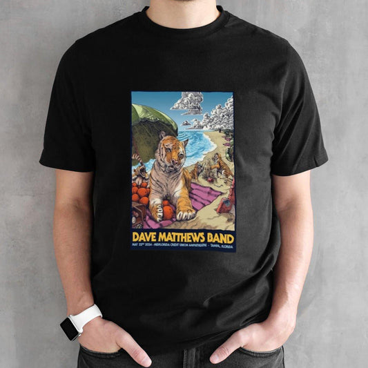Dave Matthews Band Midflorida Credit Union Amphitheatre Tampa, Fl May 22nd 2024 T-shirt