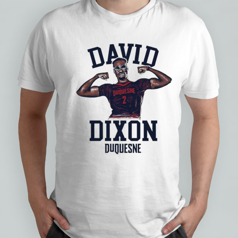 David Dixon Duquesne Dukes basketball cartoon shirts
