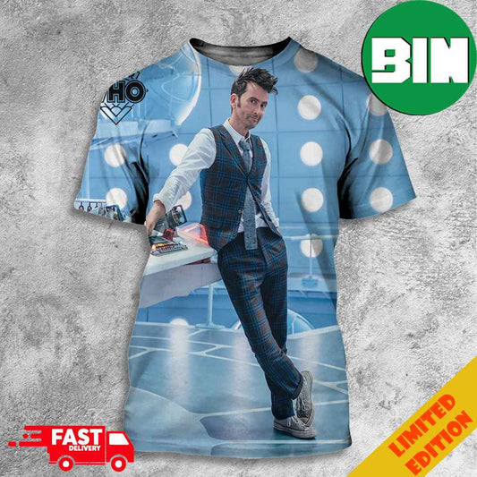 David Tennant The Doctor Who In The TARDIS 3D T-Shirts