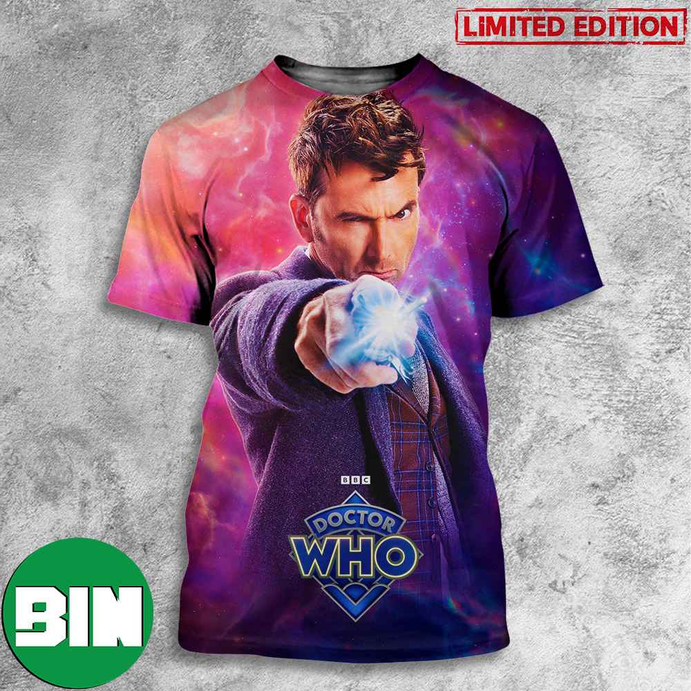 David Tennant The Fourteenth Doctor Doctor Who TV Series 2023 3D T-Shirts