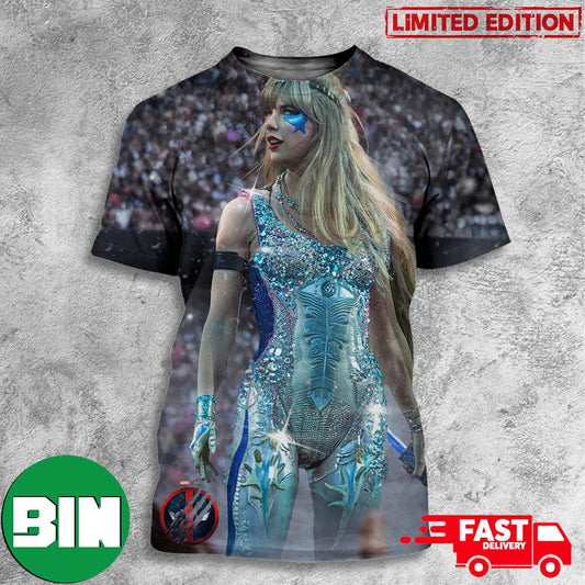 Dazzler Deadpool 3 With Taylor Swift by BossLogic 3D T-Shirts