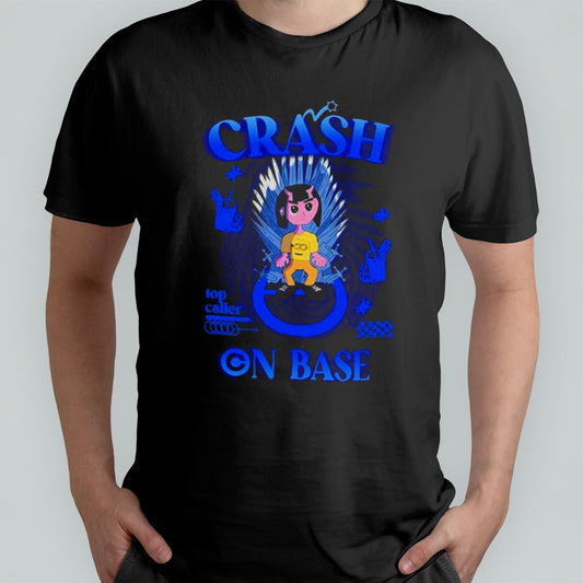 Design Men Crash On Base Top Caller Shirt
