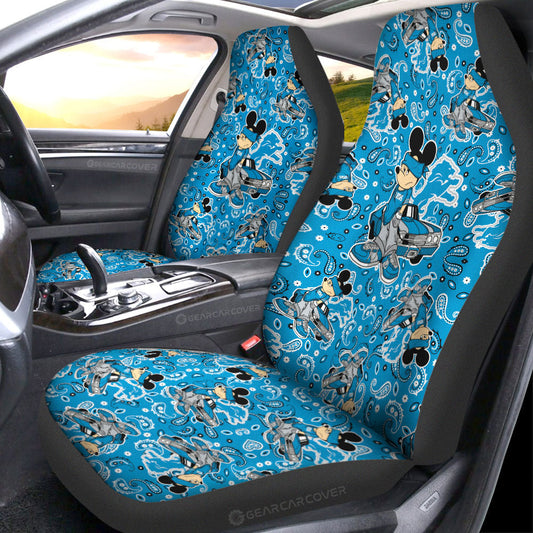 Detroit Lions Car Seat Covers Cartoon Theme Collection