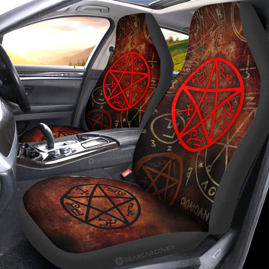 Devils Trap Car Seat Covers Custom Supernatural Car Accessories