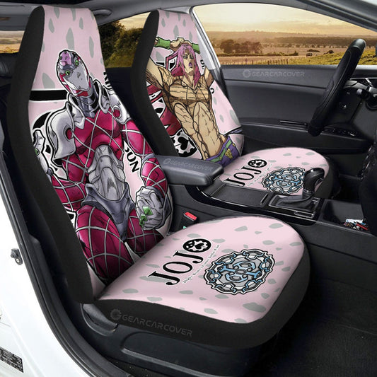 Diavolo Car Seat Covers Custom -Bizarre-Adventure
