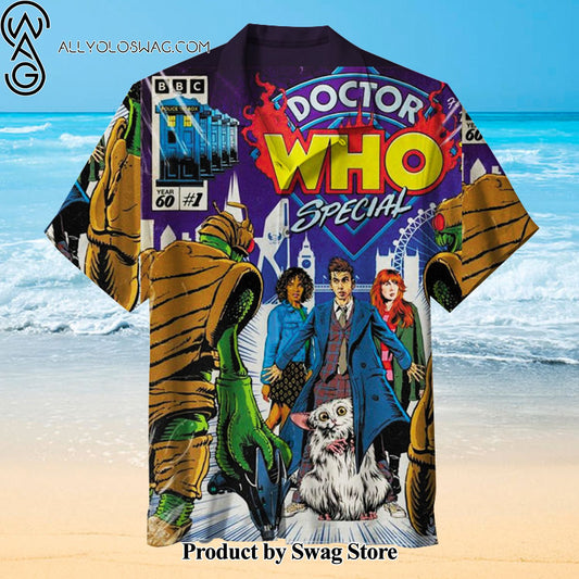 Doctor Who Backyard BBQ Hawaiian Shirt