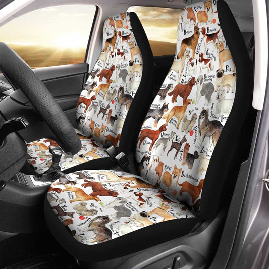 Dog Breeds Car Seat Covers Custom Dog Car Accessories