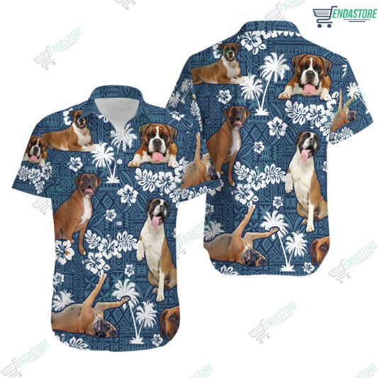 Dog Lover Boxer Hawaiian Shirt