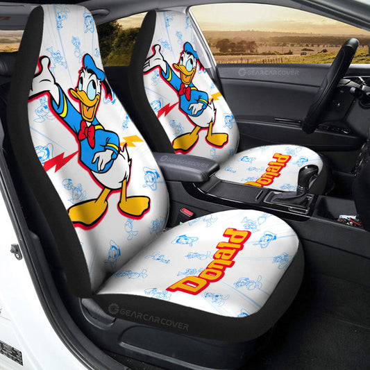 Donald Car Seat Covers Custom Cartoon Car Accessories