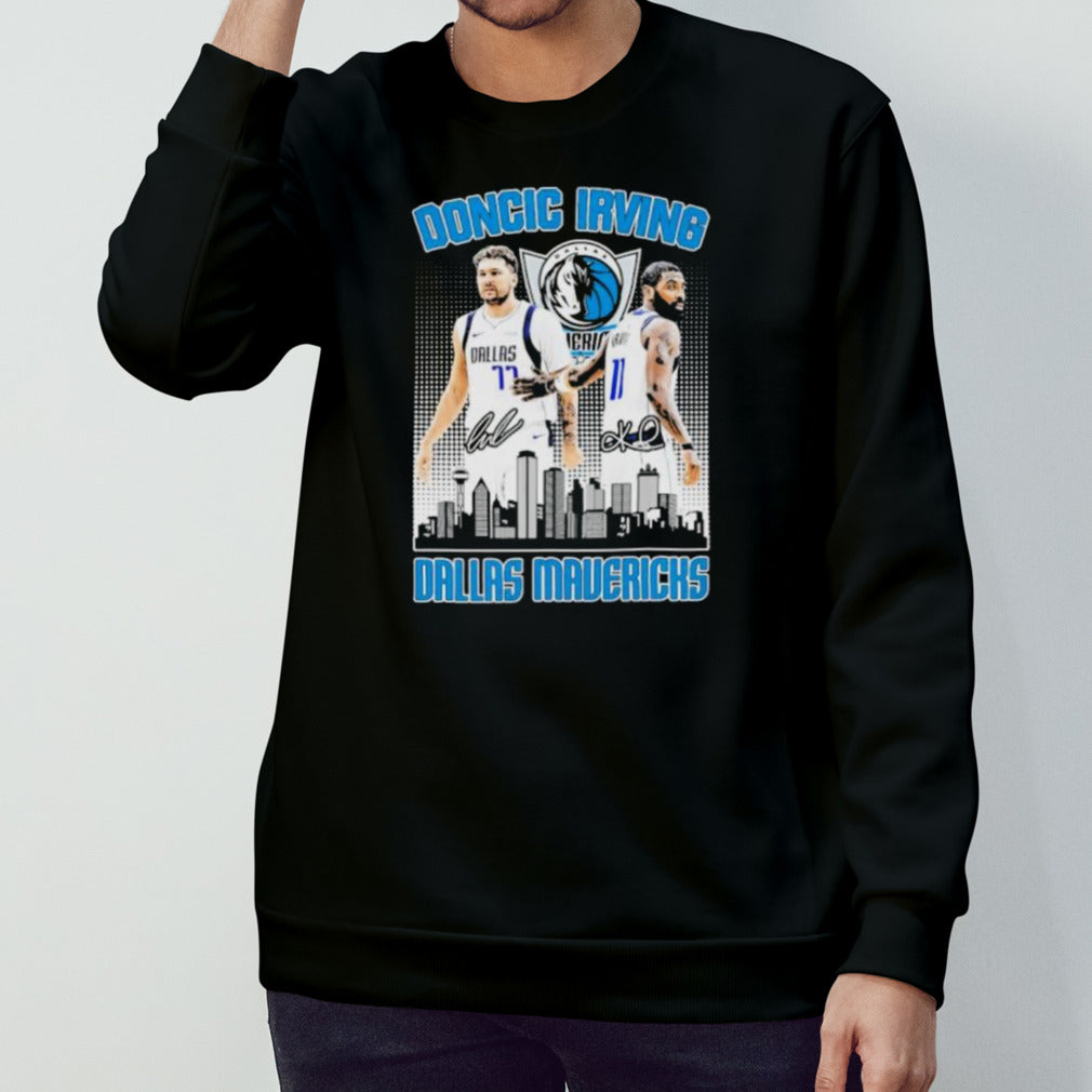 Doncic Irving Dallas Mavericks 2024 NBA Finals Luka Doncic And Kyrie Irving Signatures Shirt