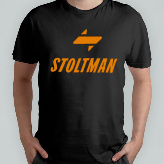 Drew Mcintyre Wearing Stoltman Brothers Logo T-shirt