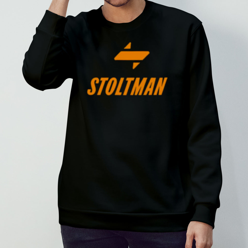 Drew Mcintyre Wearing Stoltman Brothers Logo T-shirt