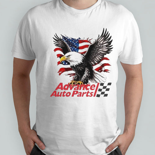 Eagles With Advance Auto Parts American Flag Shirts