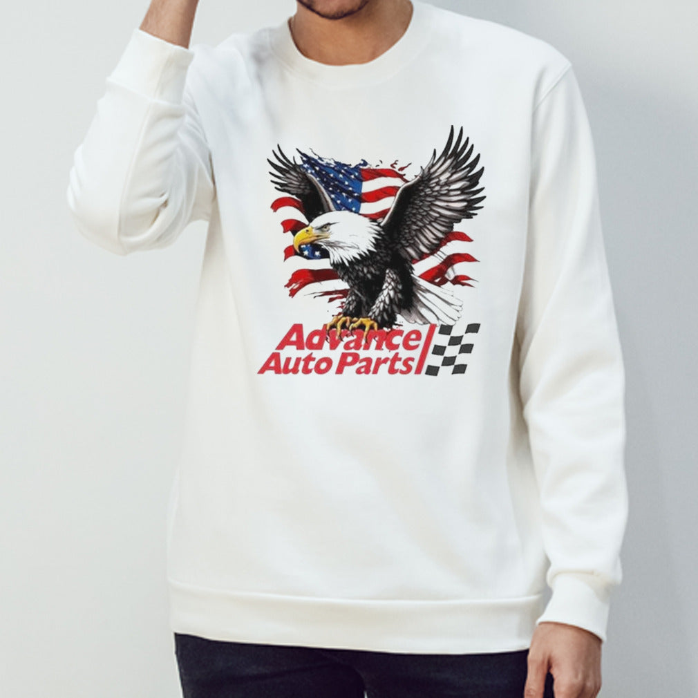 Eagles With Advance Auto Parts American Flag Shirts