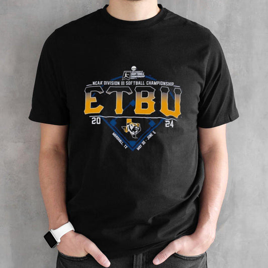 East Texas Baptist Unveils 2024 NCAA Division III Softball Championship shirt