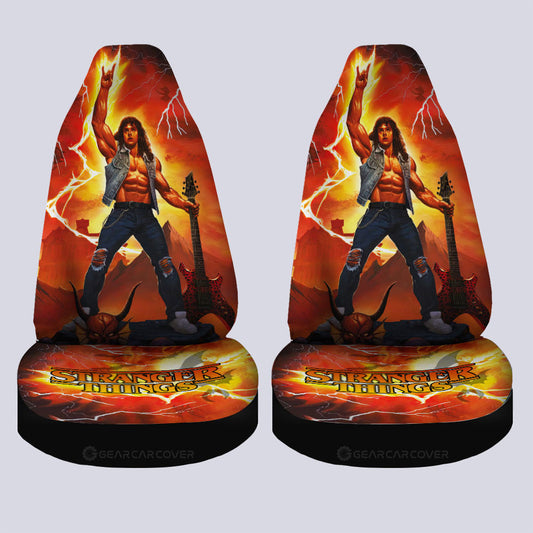 Eddie Munson Car Seat Covers Custom Stranger Things Car Accessories