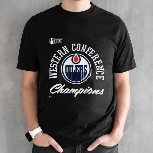 Edmonton Oilers 2024 Western Conference Champions Drive Tri-blend T-shirt