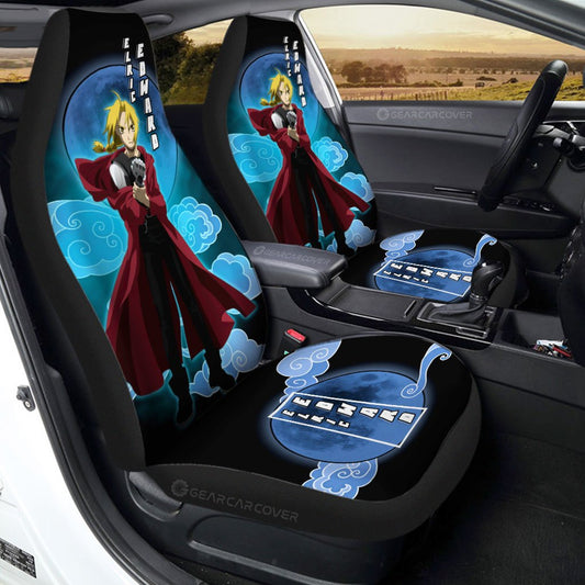 Edward Elric Car Seat Covers Custom Fullmetal Alchemist Anime Car Interior Accessories