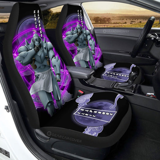 Elric Alphonse Car Seat Covers Custom Anime Fullmetal Alchemist Car Interior Accessories