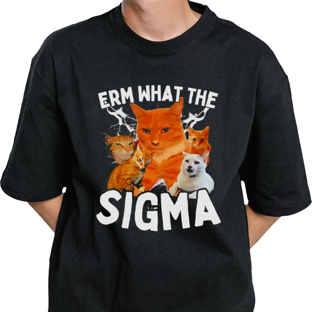 Erm What The Sigma Ironic Meme Brainrot Quote shirt