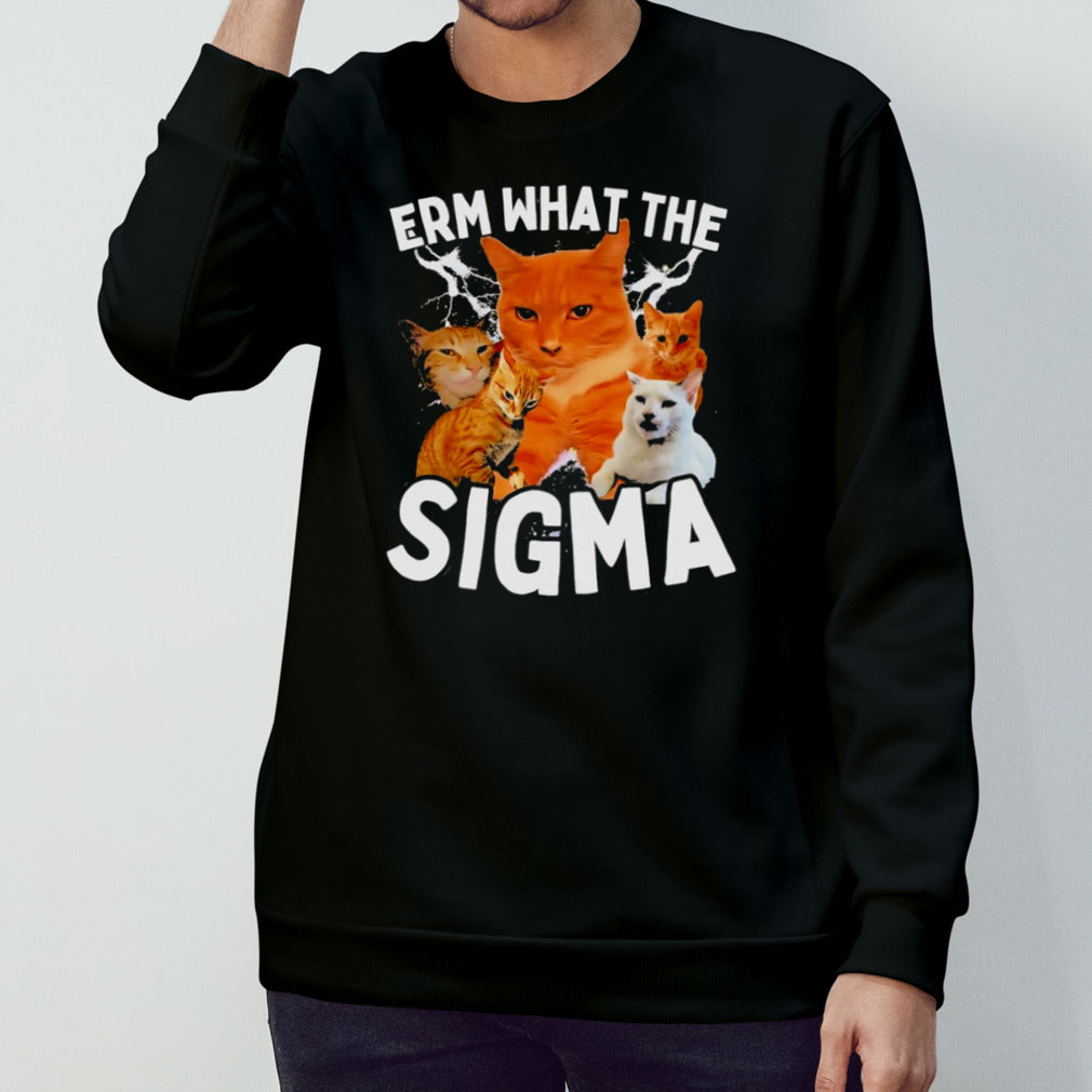 Erm What The Sigma Ironic Meme Brainrot Quote shirt