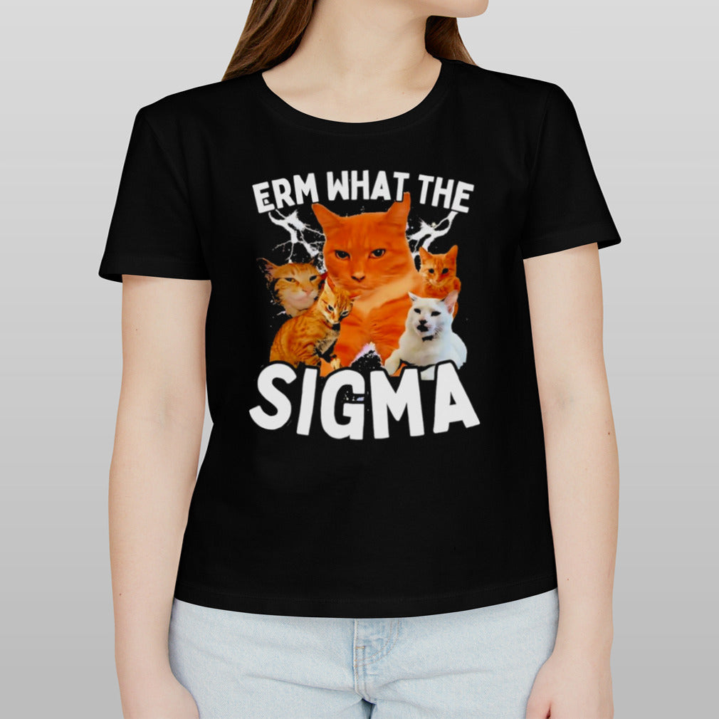 Erm What The Sigma Ironic Meme Brainrot Quote shirt