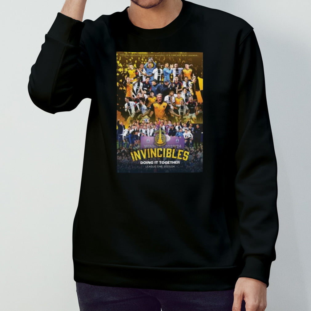 Falkirk Fc Invincibles Doing It Together League One Champions 2024 Shirt