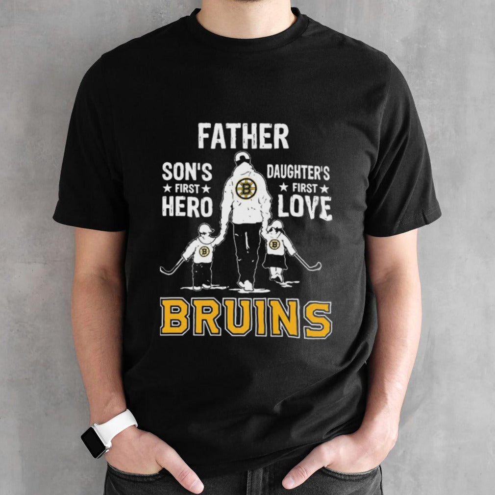 Father Sonsâ€™s First Hero Daughtersâ€™s First Love Boston Bruins Shirts