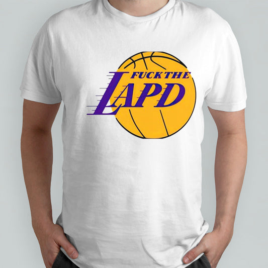 Fck the LAPD Los Angeles Lakers logo shirt