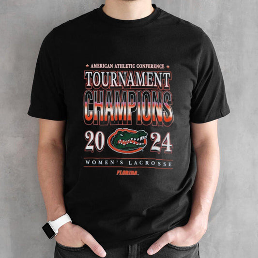 Florida Gators Womenâ€™s Lacrosse 2024 American Athletic Conference Tournament Champions T-shirt