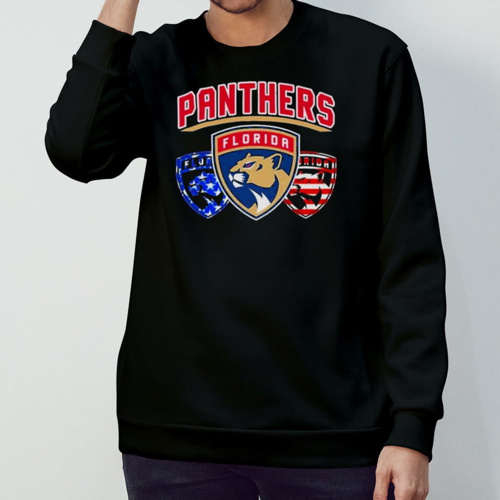 Florida Panthers 4th Of July Hockey Team Celebrating T-Shirt