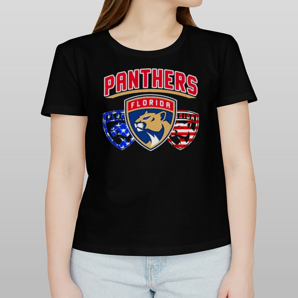 Florida Panthers 4th Of July Hockey Team Celebrating T-Shirt