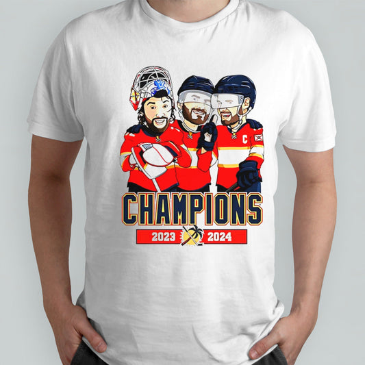 Florida Panthers Champions 2023-2024 players cartoon shirt