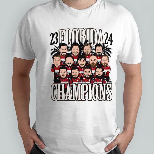 Florida Panthers Hockey Team Caricature NHL Champions 2024 shirt