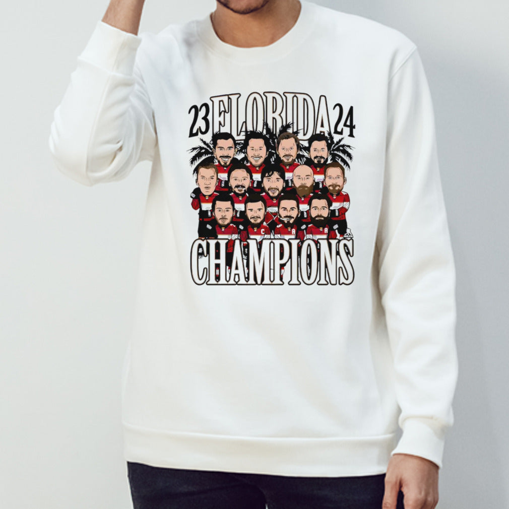 Florida Panthers Hockey Team Caricature NHL Champions 2024 shirt
