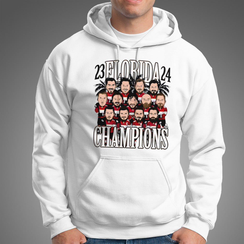Florida Panthers Hockey Team Caricature NHL Champions 2024 shirt