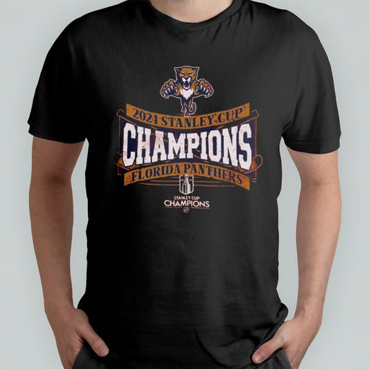 Florida Panthers Majestic Threads 2024 Stanley Cup Champions Softhand Muscle Shirt