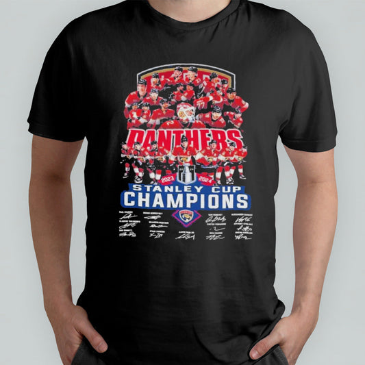 Florida Panthers NHL Team Stanley Cup The Champions Of 2024 T-Shirt