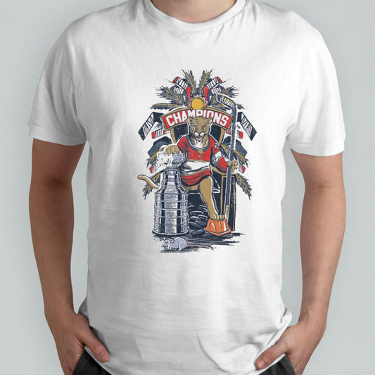 Florida Panthers Rat THRONE Champions 2024 shirt