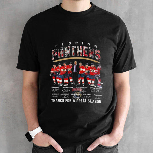 Florida Panthers Signature Thanks For A Great Season Signatures Shirt