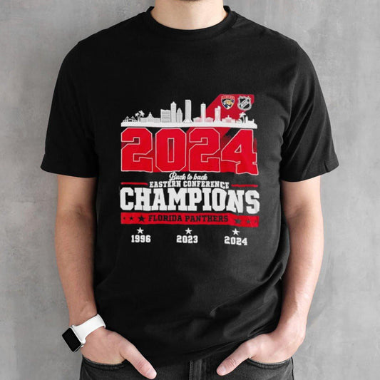 Florida Panthers Skyline Back To Back Eastern Conference Champions Shirt