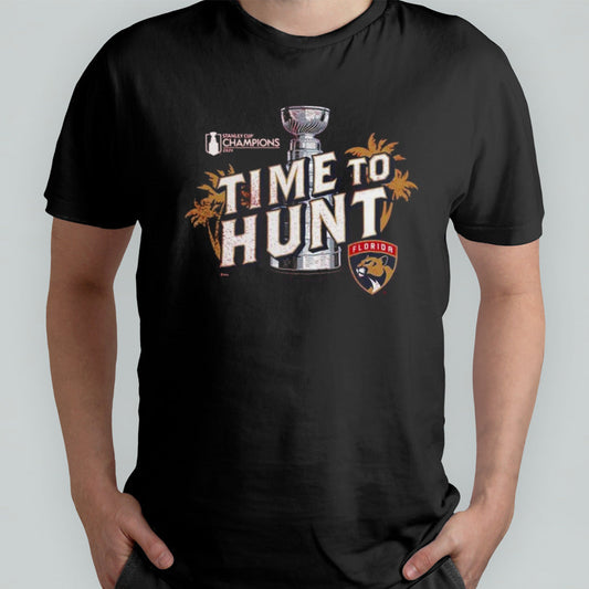 Florida Panthers Time To Hunt 2024 Stanley Cup Champions Local Hometown Shirt