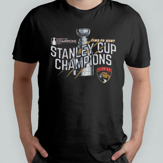 Florida Panthers Time To Hunt Stanley Cup Champions 2024 T Shirt
