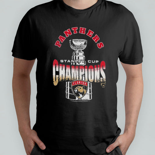 Florida Panthers Trophy 2024 Stanley Cup Champions T-shirt