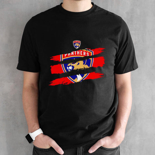 Florida Panthers scratch logo shirt