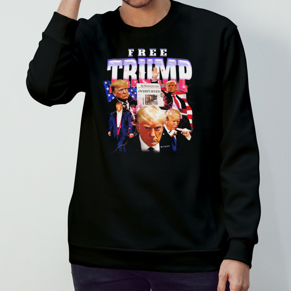Free Trump The Washington Post Overturned Shirt