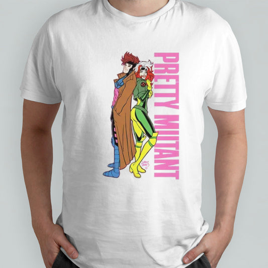 Gambit and Rogue Pretty Mutant shirts