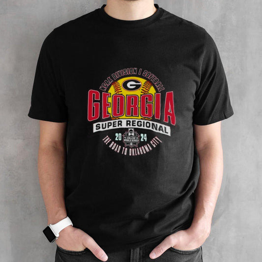 Georgia Bulldogs 2024 NCAA Division I Softball Super Regional The Road To Oklahoma City Shirt