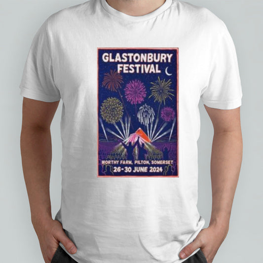 Glastonbury Festival June 26-30 2024 Worthy Farm Pilton Somerset Poster Shirt