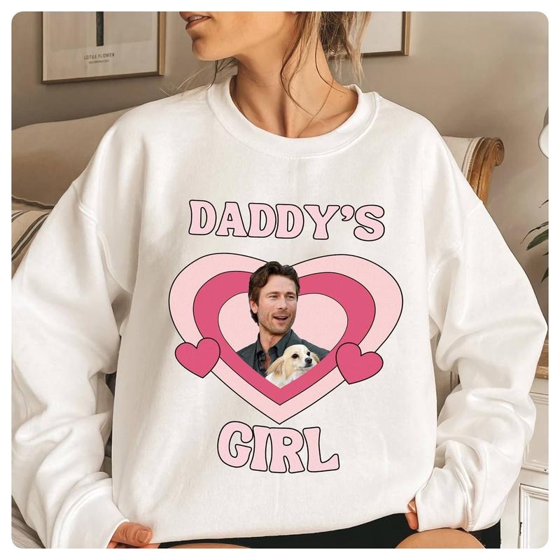 Glen Powell Daddy's Girl Shirt Glen Powell Vintage Shirt Glen Powell Cowboy Shirt Twister Movie Shirt